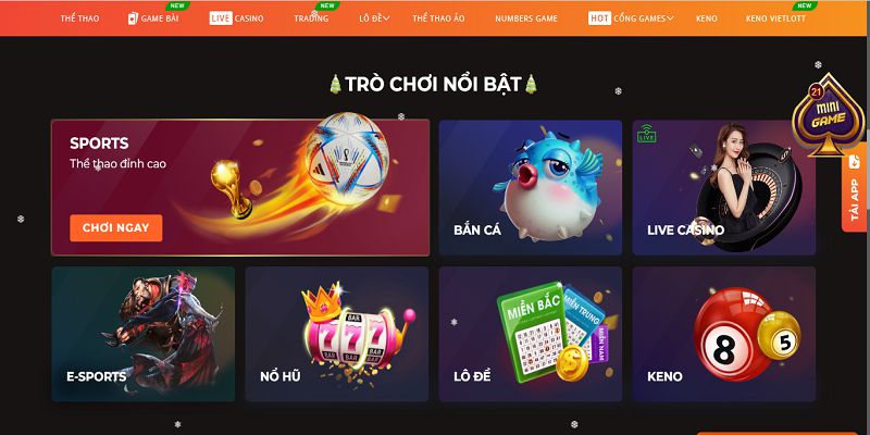 Giao diện hiện đại của 7M Max - 7M